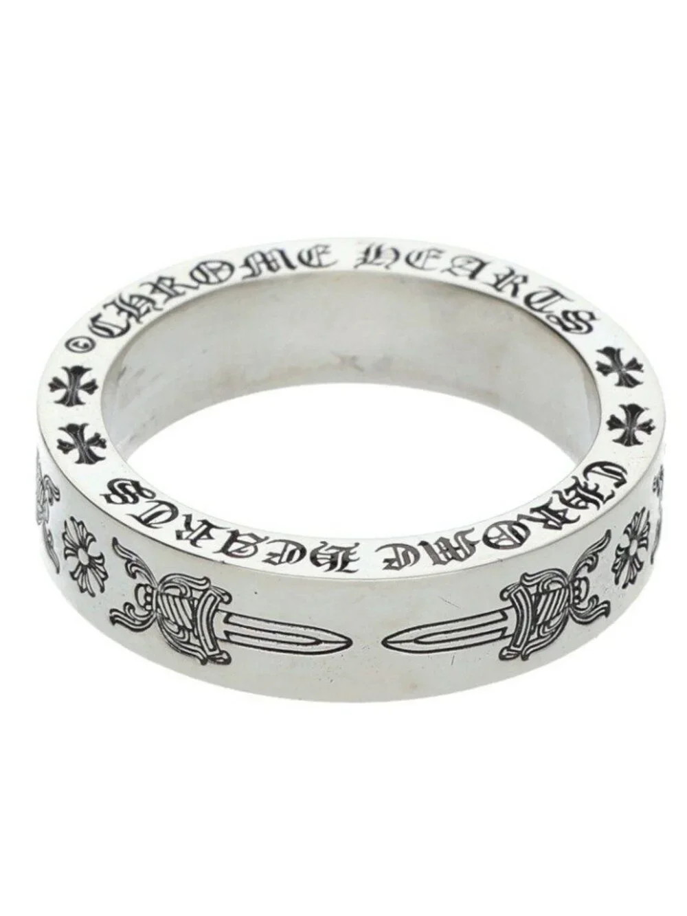 Chrome Hearts Spacer Dagger Silver Ring
